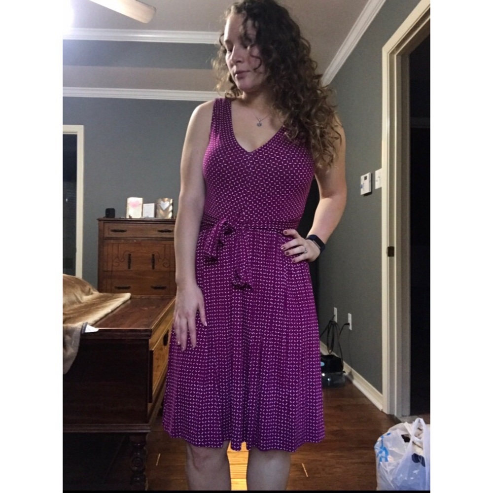 Purple Polka Dot Dress